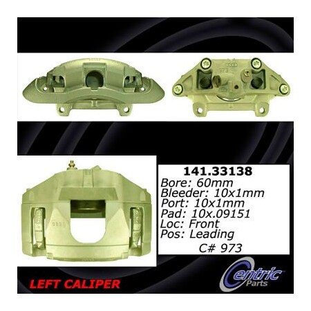 Centric Semi-Loaded Brake Caliper, Parts, 141.33138 141.33138